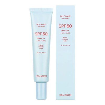 Матуючий сонцезахисний крем для обличчя HOLLYSKIN Dry Touch SPF 50 07051 фото