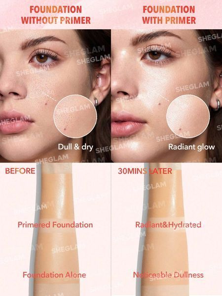 Праймер сыворотка с ниацинамидом SHEGLAM Melon Melt Niacinamide Serum Primer 5507 фото