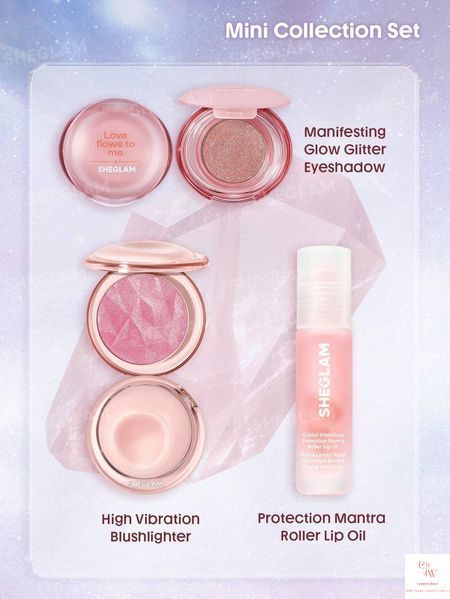 Набір для макіяжу SHEGLAM Crystal Intentions Small Rituals - Rose Quartz 6154 фото