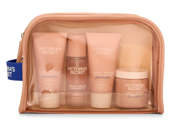 Подарунковий набір Victoria's Secret Vanilla Orchid Sandalwood Body Care Gift Set ft. Reusable Travel Bag - Оригінал з США 0000256 фото