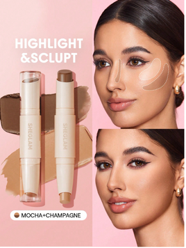 Двосторонній стік для контурингу SHEGLAM Color & Sculpt Stick &mdash; Mocha & Champagne 6327 фото