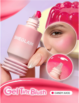 Гелеві рум'яна для обличчя SHEGLAM Aqua Flushed Gel Blush - Candy Juice 6306 фото