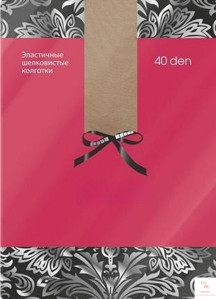 Эластичные шелковистые колготки 40 den бежевые размеры XS(I), L(IV) 80021, 80024 фото