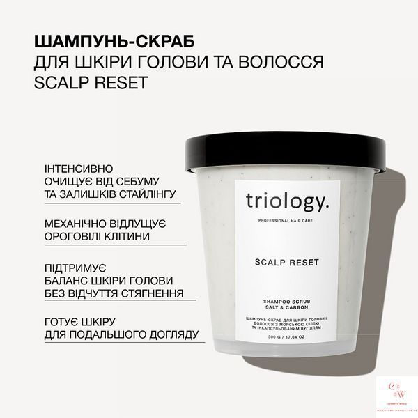 Шампунь-скраб для кожи головы Triology &mdash; С морской солью и углем 500 г 332442 фото