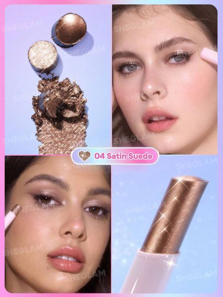 Тени для век в стике Sheglam Crystal Jelly Glaze Stick &mdash; Satin Suede 5959 фото