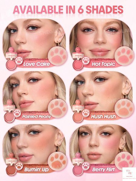 Румяна-штамп для лица SHEGLAM Cutie Paw Blush Stamp - 009 Painted Peony 6191-009 фото