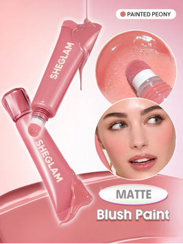 Рідкі матові рум'яна для обличчя SHEGLAM Squeeze & Dot Matte Blush Paint - 009 Painted Peony 6281-009 фото