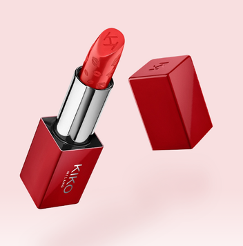 Сияющая помада для губ KIKO MILANO Flirt Alert Heartstopper Shiny Lipstick - 04 Heartbreaker Red 000278-04 фото