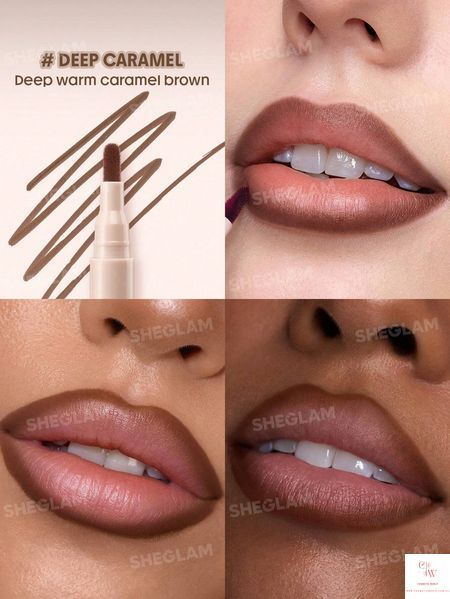 Рідкий олівець-тінт для губ SHEGLAM True Stain Liquid Lip Liner - 008 Deep Caramel 6129-008 фото