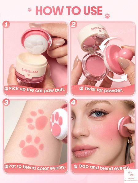 Рум'яна-штамп для обличчя SHEGLAM Cutie Paw Blush Stamp - 001 Love Cake 6191-001 фото