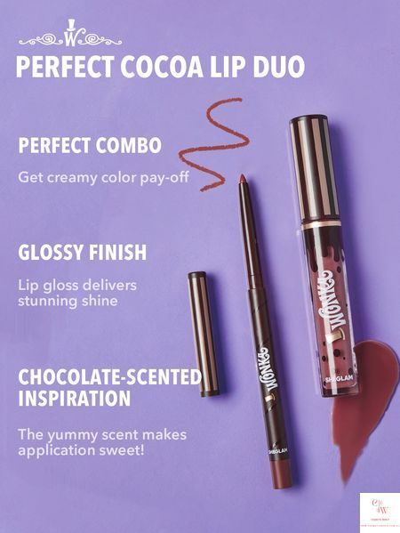 SHEGLAM Cocoa Kiss Lip Duo Brownie Bite &mdash; набор блеск + карандаш для губ 6329 фото