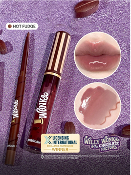 SHEGLAM Cocoa Kiss Lip Duo Hot Fudge &mdash; набір блиск + олівець для губ 6330 фото