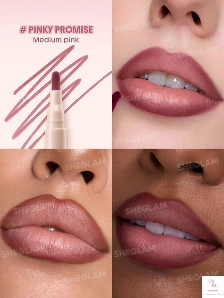 Жидкий карандаш-тинт для губ SHEGLAM True Stain Liquid Lip Liner - 110 Pinky Promise 6129-110 фото