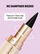Гелевый матовый карандаш для глаз SHEGLAM EZ Glide Matte Eyeliner Pencil Black 5628 фото 4