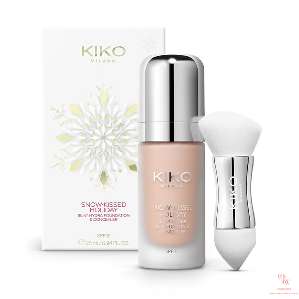 Тональний крем KIKO Milano Snow-Kissed Holiday Silky Hydra Foundation & Concealer SPF 30 тон 04 Golden Sand 000169-04 фото