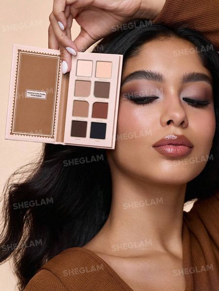 Палетка тіней Sheglam Hazelnut Latte 8-Pan Palette 5963 фото