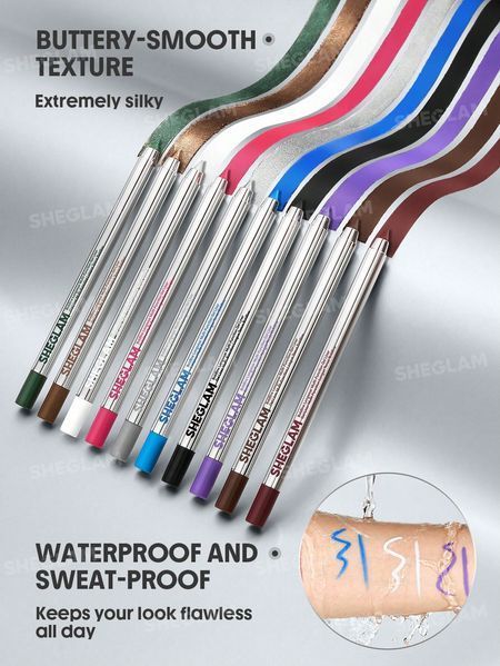 Водостійкий гелевий олівець для очей SHEGLAM Boldline Longwear Multi-Function Gel Liner &mdash; White 5828 фото