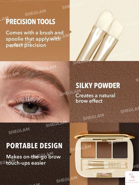 Палетка для бровей SHEGLAM Full-Filled Eyebrow Palette - 101 Dark Brown 6131 фото