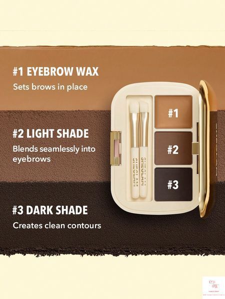 Палетка для бровей SHEGLAM Full-Filled Eyebrow Palette - 101 Dark Brown 6131 фото
