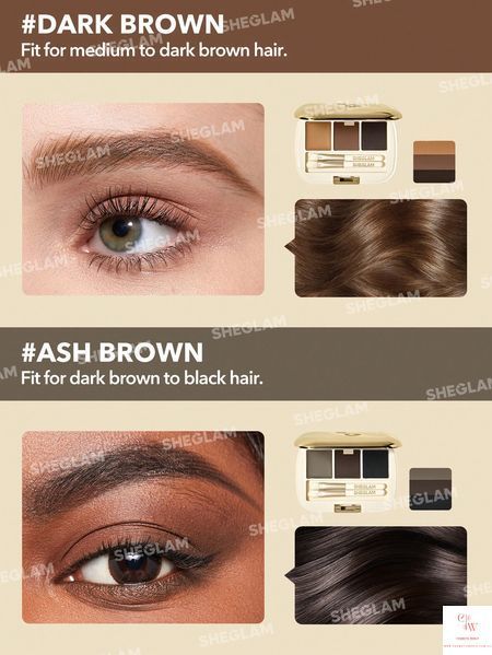 Палетка для бровей SHEGLAM Full-Filled Eyebrow Palette - 101 Dark Brown 6131 фото