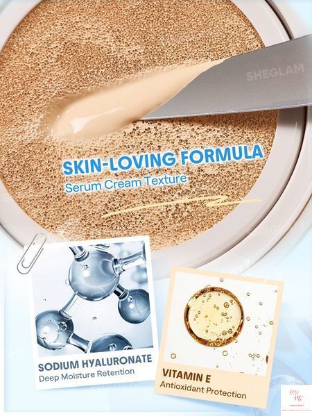 Тональный кушон SHEGLAM Lumi Lock & Go Cushion Foundation &mdash; Fair 6332 фото