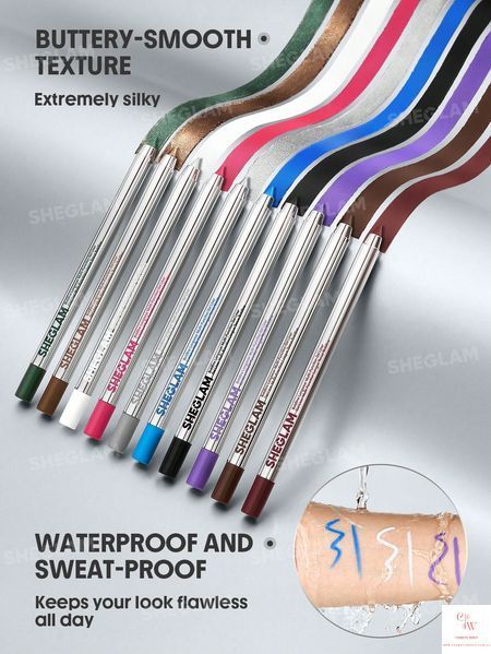 Водостійкий гелевий олівець для очей SHEGLAM Boldline Longwear Multi-Function Gel Liner &mdash; White 5828 фото