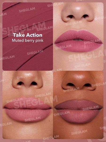 Матова помада SHEGLAM Dynamatte Boom Long-Lasting Matte Lipstick - Take Action 5655 фото