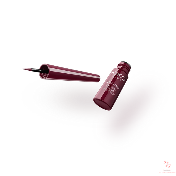 Жидкая виниловая подводка Kiko Milano Flirt Alert Precision Eyeliner Vinyl Edition - 01 Hotline Burgundy 000189 фото