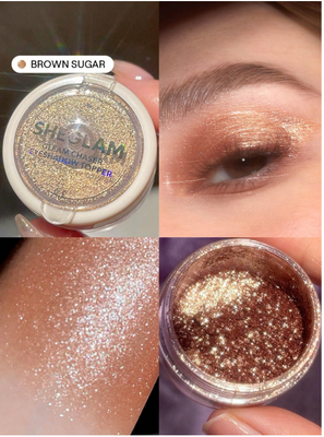 Тіні-топер для повік Sheglam Gleam Chaser Eyeshadow Topper &mdash; Brown Sugar 5915 фото