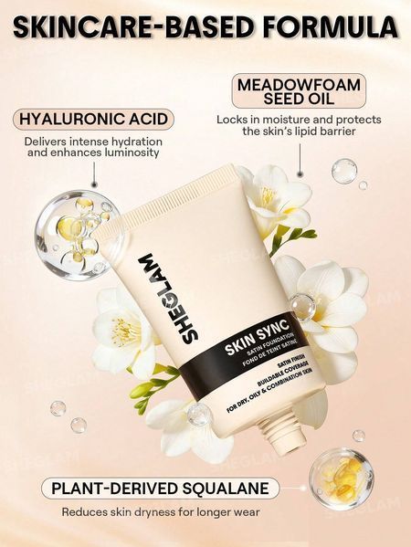 Тональна основа SHEGLAM Skin Sync Satin Foundation &mdash; Fair 5694 фото