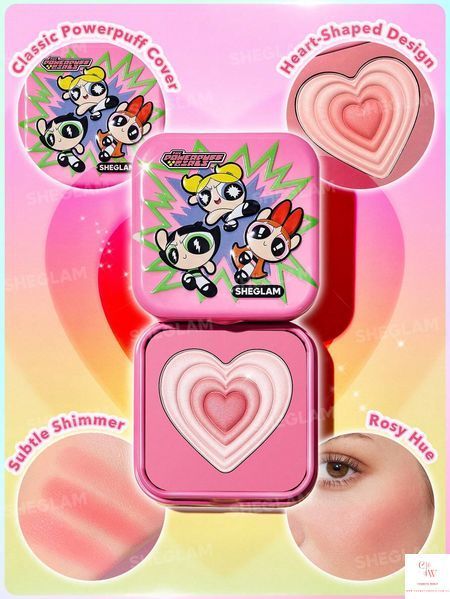 Шимерные румяна SHEGLAM The Powerpuff Girls Tough Love Shimmer Blush - Utonium 6028 фото