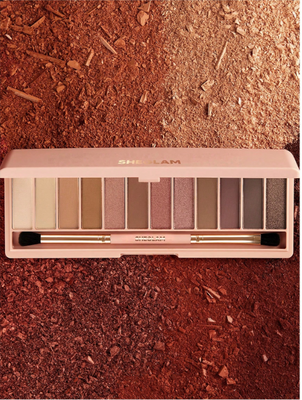 Палетка теней SHEGLAM Burgundy Palette 12-Color Matte Eyeshadow Palette Satin Metallic Pearlescent Soft 5524 фото