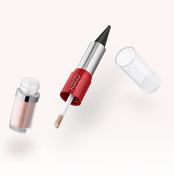 Двосторонній каял та рідкі тіні для повік Flirt Alert Eyes Don't Lie Kajal & Eyeshadow - 01 Black & Dusted Gold 000280-01 фото