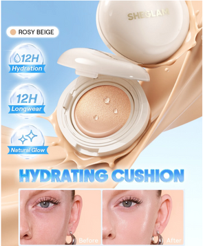 Тональний кушон SHEGLAM Lumi Lock & Go Cushion Foundation &mdash; Rosy Beige 6337 фото