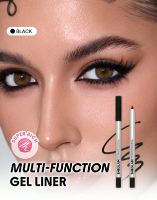 Водостійкий гелевий олівець для очей SHEGLAM Boldline Longwear Multi-Function Gel Liner &mdash; Black 5831 фото