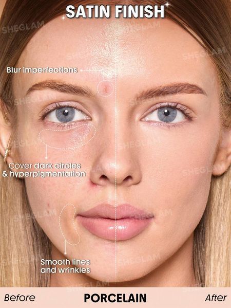 Тональна основа SHEGLAM Skin Sync Satin Foundation &mdash; Porcelain 5696 фото