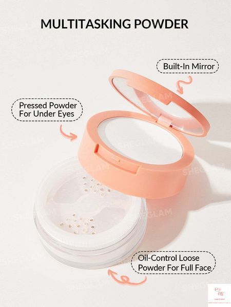 Подвійна пудра для обличчя та зони під очима Sheglam Insta-Ready Powder Duo &mdash; Translucent 5917 фото