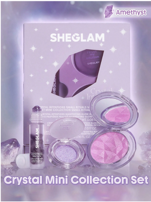 Набор для макияжа SHEGLAM Crystal Intentions Small Rituals Mini Collection Set - Amethyst 6155 фото