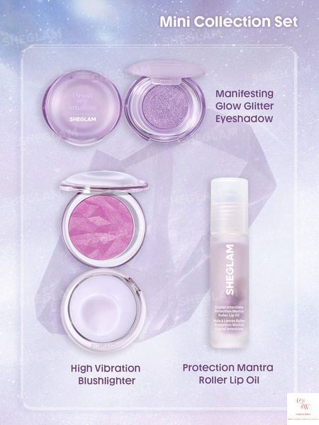 Набір для макіяжу SHEGLAM Crystal Intentions Small Rituals Mini Collection Set - Amethyst 6155 фото