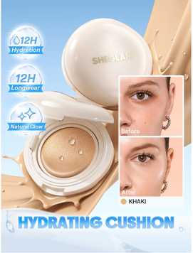 Тональний кушон SHEGLAM Lumi Lock & Go Cushion Foundation &mdash; Khaki 6338 фото