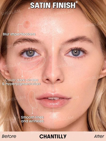 Тональна основа SHEGLAM Skin Sync Satin Foundation &mdash; Chantilly 5698 фото