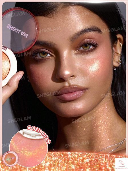 Хайлайтер-румяна SHEGLAM Glowchi Bouncy - Red Bean 5996 фото