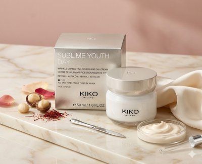 Антивіковий денний крем для обличчя KIKO Milano Sublime Youth Day з ретинолом та SPF 15, 50 мл 000248 фото