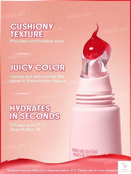 Зволожувальний бальзам для губ Sheglam Crystal Glaze Moisturizing Lip Care - Watermelon Sorbet 6078 фото