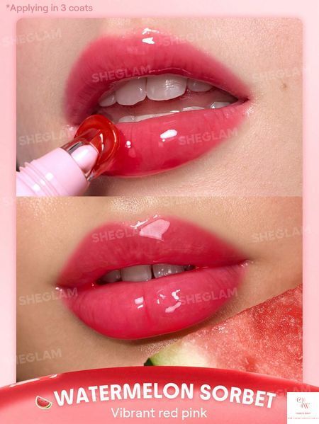 Зволожувальний бальзам для губ Sheglam Crystal Glaze Moisturizing Lip Care - Watermelon Sorbet 6078 фото