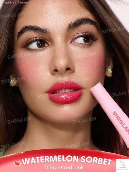 Зволожувальний бальзам для губ Sheglam Crystal Glaze Moisturizing Lip Care - Watermelon Sorbet 6078 фото