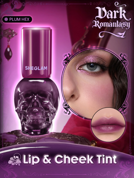 Тінт для губ та щік SHEGLAM Dark Romantasy Lip & Cheek Tint - Plum Hex 6290 фото