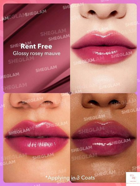 Глянцева помада-бальзам SHEGLAM Mirror Kiss High-Shine Lipstick - Rent Free 6138 фото