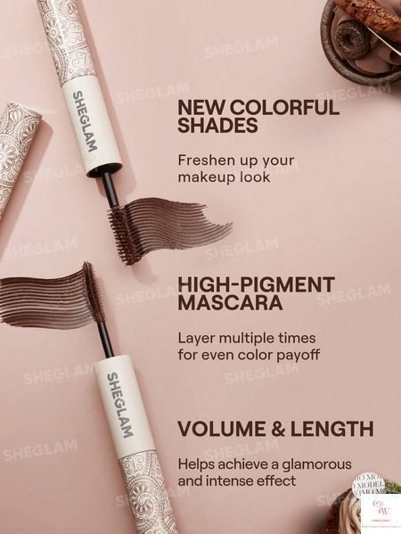 Водостійка коричнева туш Sheglam All-In-One Volume & Length Mascara &mdash; Macchiato 5968 фото
