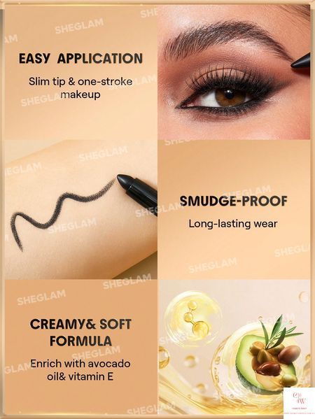 Кремовый карандаш-кайал для глаз Sheglam Bold Moves Kohl Cream Eyeliner Pencil 5921 фото